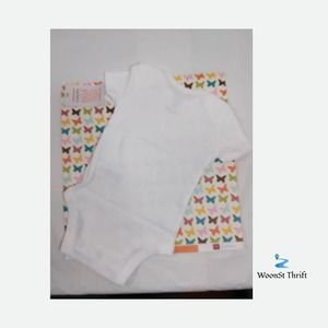 Carter's 3m Baby Snap Bodysuit White 2pc